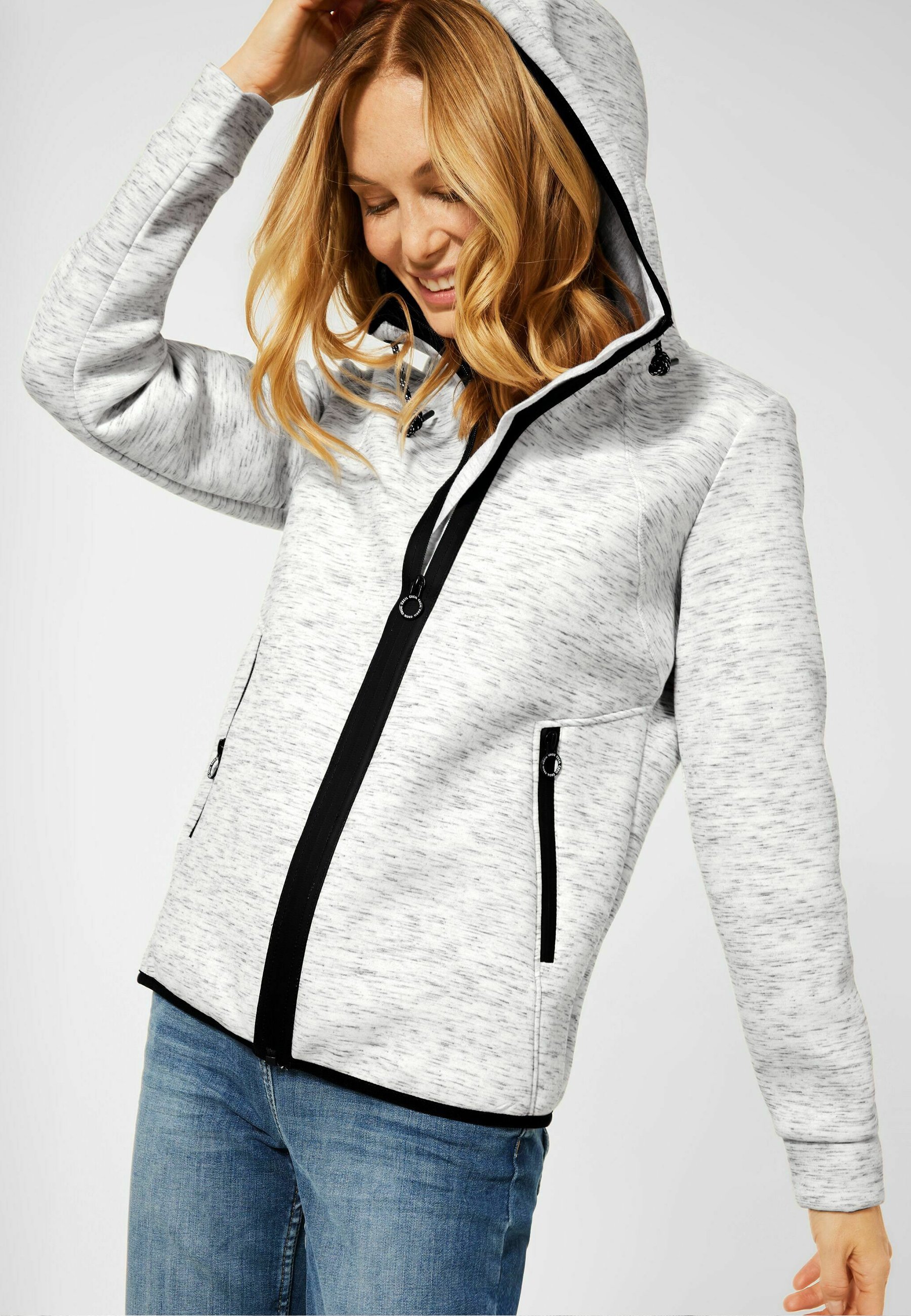 Cecil sweatjacke grau Clearance